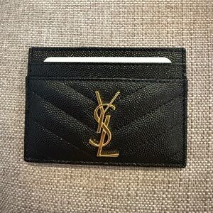 YSL Black Card Holder